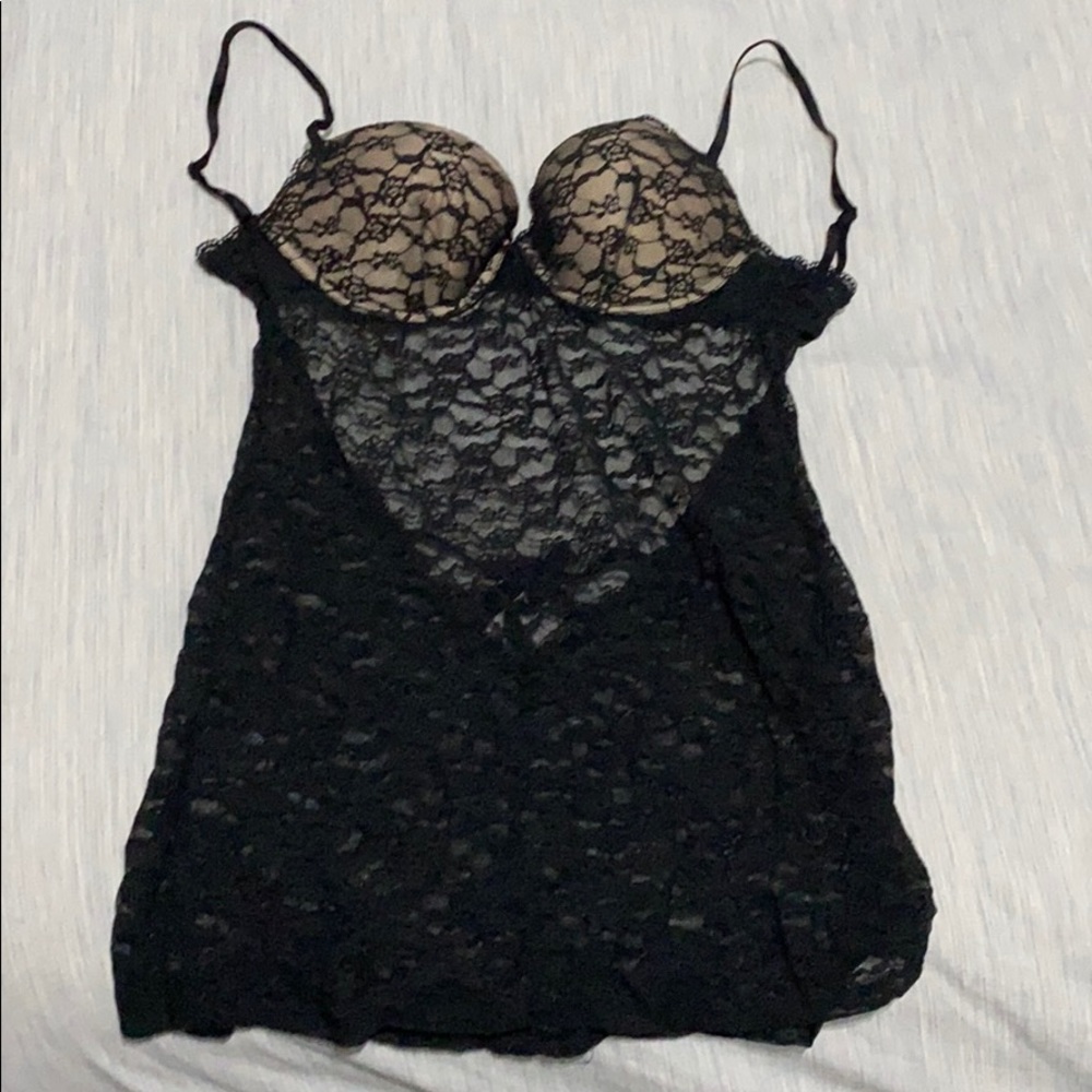 Victoria’s Secrete black lace lingerie